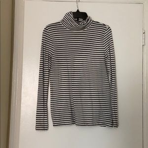 Long sleeved stopped turtle neck